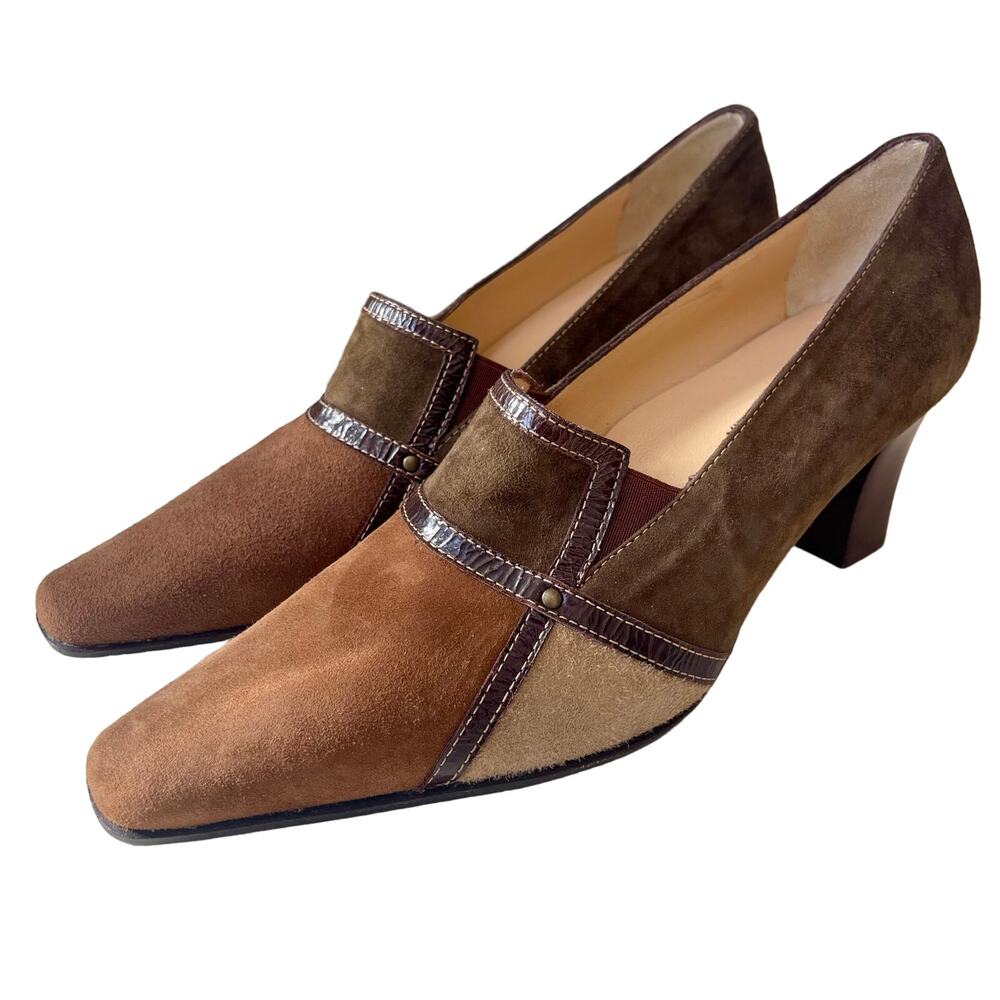 Chiara Colini Made in Italy Suede Patchwork Heels 9